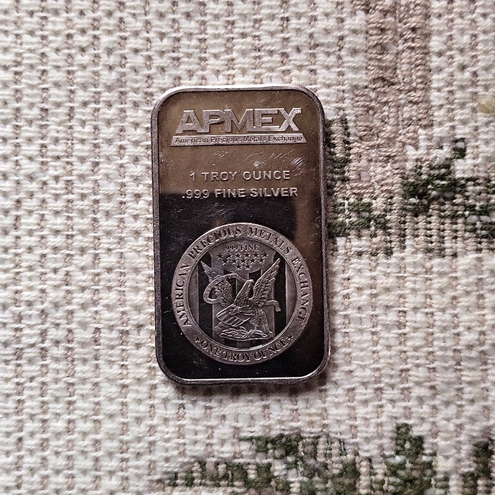 Apmex 1 Troy .999 Fine Silver Bar